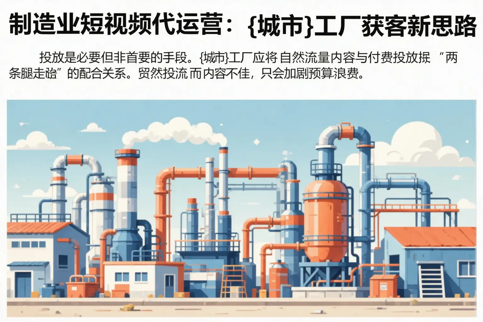 制造业短视频代运营：恩施市工厂获客新思路